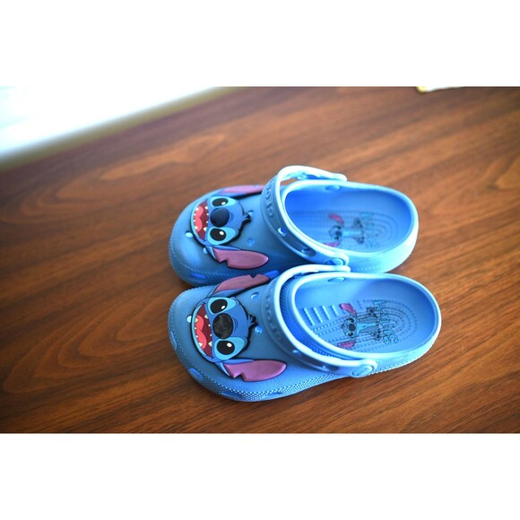 Stitch Crocs Blue J2 Disney kids shoe clog sandal - Picture 3 of 5